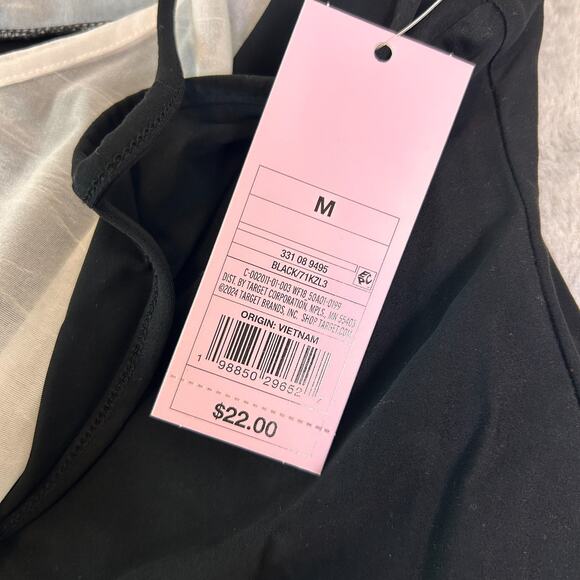 Wild Fable Mini Slip Dress Womens Large Black Spaghetti Strap Soft Girl Cottage - Picture 6 of 6